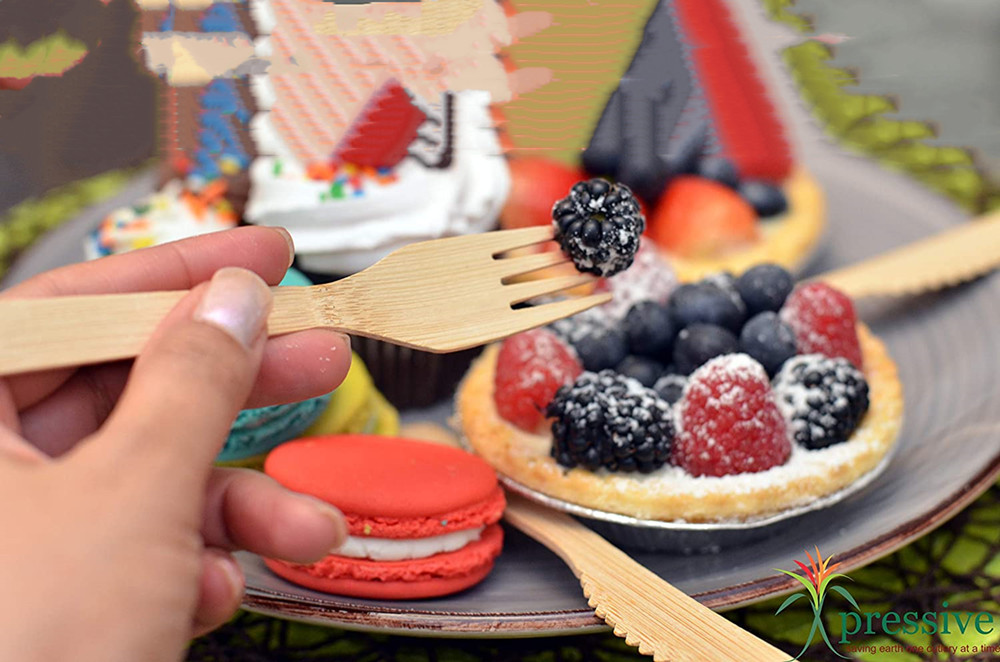 100% Bamboo Heavy Duty Disposable Cutlery